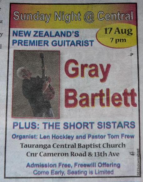 Concert with Gray Bartlett